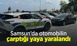 Samsun’da otomobilin çarptığı yaya yaralandı