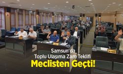 Samsun'da Toplu Ulaşıma Zam Teklifi Meclisten Geçti!