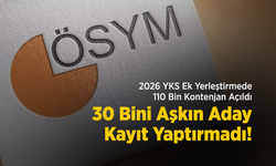 2026 YKS Ek Yerleştirmede 110 Bin Kontenjan Açıldı: 30 Bini Aşkın Aday Kayıt Yaptırmadı!