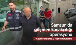 Samsun’da göçmen kaçakçılığı operasyonu: 13 Afgan yakalandı, 2 şüpheli tutuklandı