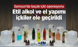 Samsun’da kaçak içki operasyonu: Etil alkol ve el yapımı içkiler ele geçirildi