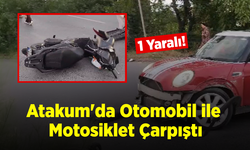Atakum'da Otomobil ile Motosiklet Çarpıştı: 1 Kişi Yaralandı!