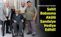 Bafra'da Anlamlı Destek: Şehit Babasına Akülü Sandalye Hediye Edildi!
