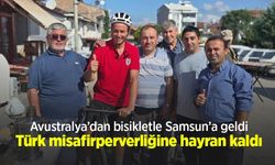 Avustralya’dan bisikletle Samsun’a geldi: Türk misafirperverliğine hayran kaldı