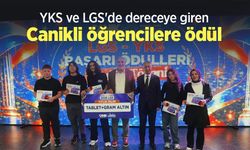 YKS ve LGS'de dereceye giren Canikli öğrencilere ödül