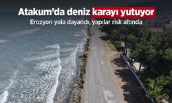 Atakum’da deniz karayı yutuyor: Erozyon yola dayandı, yapılar risk altında