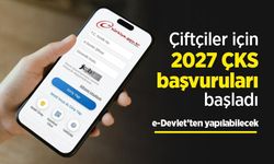 Çiftçiler için 2027 ÇKS başvuruları başladı: e-Devlet’ten yapılabilecek