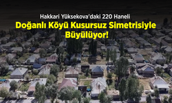 Hakkari Yüksekova'daki 220 Haneli Doğanlı Köyü Kusursuz Simetrisiyle Büyülüyor!