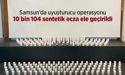Samsun’da uyuşturucu operasyonu: 10 bin 104 sentetik ecza ele geçirildi