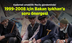 Kademeli emeklilik Meclis gündeminde! 1999-2008 için Bakan Işıkhan’a soru önergesi