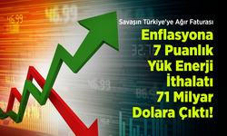 Savaşın Türkiye'ye Ağır Faturası: Enflasyona 7 Puanlık Yük, Enerji İthalatı 71 Milyar Dolara Çıktı!