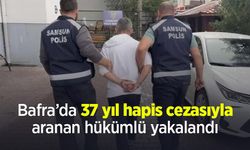 Bafra’da 37 yıl hapis cezasıyla aranan hükümlü yakalandı