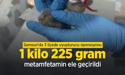 Samsun’da 3 ilçede uyuşturucu operasyonu: 1 kilo 225 gram metamfetamin ele geçirildi