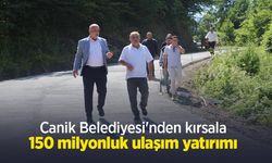 Canik Belediyesi'nden kırsala 150 milyonluk ulaşım yatırımı