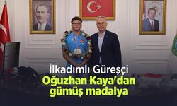 İlkadımlı Güreşçi Oğuzhan Kaya'dan gümüş madalya
