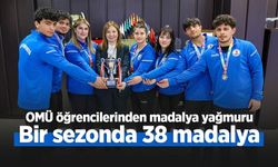 OMÜ öğrencilerinden madalya yağmuru: Bir sezonda 38 madalya