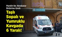 Mardin'de Akrabalar Birbirine Girdi: Taşlı, Sopalı ve Yumruklu Kavgada 6 Yaralı!