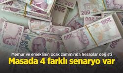 Memur ve emeklinin ocak zammında hesaplar değişti: Masada 4 farklı senaryo var