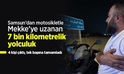 Samsun’dan motosikletle Mekke’ye uzanan 7 bin kilometrelik yolculuk: 4 kişi çıktı, tek başına tamamladı