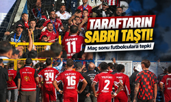 Erzurum'da maç sonu tansiyon yükseldi! Samsunspor taraftarından futbolculara tepki