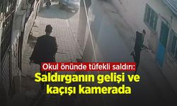 Okul önünde tüfekli saldırı: Saldırganın gelişi ve kaçışı kamerada