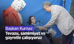 Başkan Kurnaz: "Tevazu, samimiyet ve gayretle çalışıyoruz"