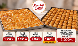Samsun Börek Fiyatları 2026: 3,5 Kg Börek ve Baklava Kampanyası