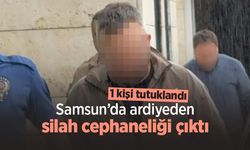 Samsun’da ardiyeden silah cephaneliği çıktı: 1 kişi tutuklandı