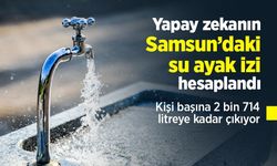Yapay zekanın Samsun’daki su ayak izi hesaplandı: Kişi başına 2 bin 714 litreye kadar çıkıyor