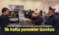 OMÜ’den öğrenci ve personele yeni dönem sürprizi: İlk hafta yemekler ücretsiz