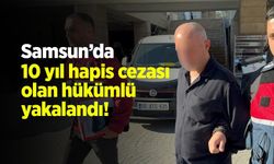 Samsun’da 10 Yıl Hapis Cezası Bulunan Hükümlü Jandarmanın Takibi Sonucu Yakalandı