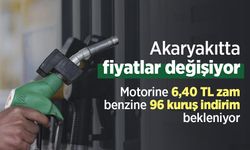 Akaryakıtta fiyatlar değişiyor: Motorine 6,40 TL zam, benzine 96 kuruş indirim bekleniyor