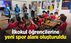 İlkokul öğrencilerine yeni spor alanı oluşturuldu