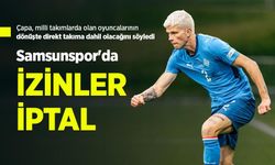 Samsunspor'da İZİNLER İPTAL