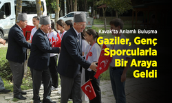 Kavak'ta Anlamlı Buluşma: Gaziler, Genç Sporcularla Bir Araya Geldi