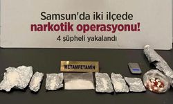 Samsun'da iki ilçede narkotik operasyonu! 4 şüpheli yakalandı