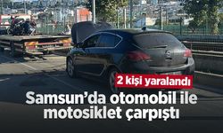 Samsun’da otomobil ile motosiklet çarpıştı: 2 kişi yaralandı