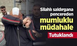 Silahlı saldırgana pencereden mumluklu müdahale: Tutuklandı