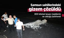 Samsun sahillerindeki gizem çözüldü: 800 kiloluk beyaz maddenin ne olduğu belirlendi