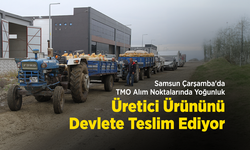 Samsun Çarşamba'da TMO Alım Noktalarında Yoğunluk: Üretici Ürününü Devlete Teslim Ediyor