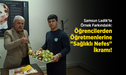Samsun Ladik’te Örnek Farkındalık: Öğrencilerden Öğretmenlerine "Sağlıklı Nefes" İkramı!