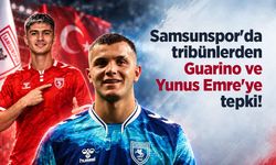 Samsunspor'da tribünlerden Guarino ve Yunus Emre'ye tepki!