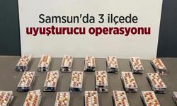 Samsun'da 3 ilçede uyuşturucu operasyonu