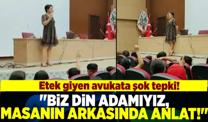 Etekli Avukata Şok Tepki! ''Biz Din Adamıyız, Masanın Arkasında Anlat!''