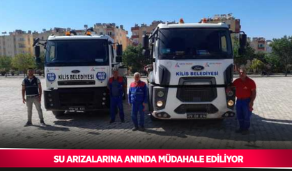 Su arızalarına anında müdahale ediliyor