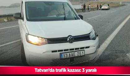 Tatvan’da trafik kazası: 3 yaralı