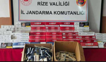 Jandarmadan kaçak sigara operasyonu: 2 gözaltı