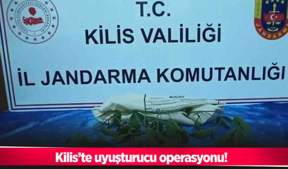 Kilis’te uyuşturucu operasyonu