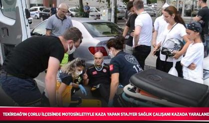 Çorlu’da trafik kazası: 1 yaralı