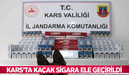 Kars’ta kaçak sigara ele geçirildi